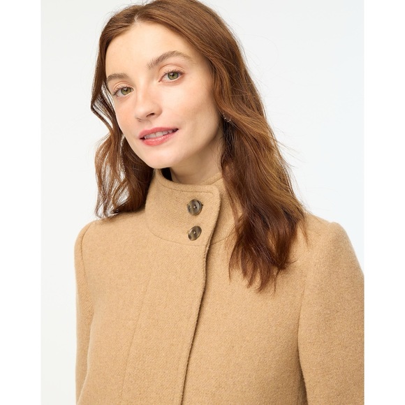 J.Crew Factory Button-Neck City Coat - Picture 4 of 11